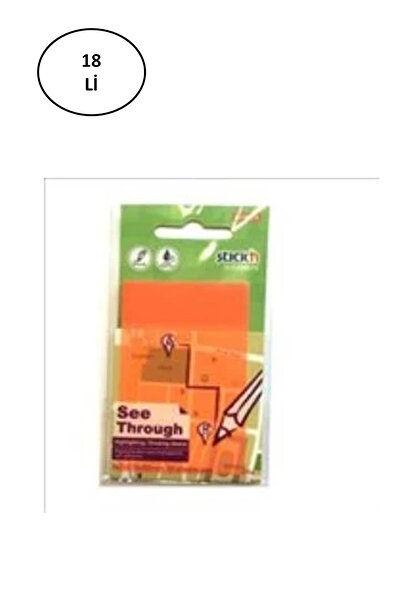 Gıpta Листчета за бележки Hopax Stickn Orange - 76x51 мм, полупрозрачни, 50 л...
