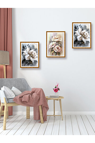 YALOVA SHOP Set de pictură în ulei decorativ, 3 piese
