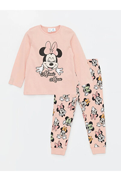 LC Waikiki LCW baby Crew Neck Minnie Mouse nyomott pizsama készlet