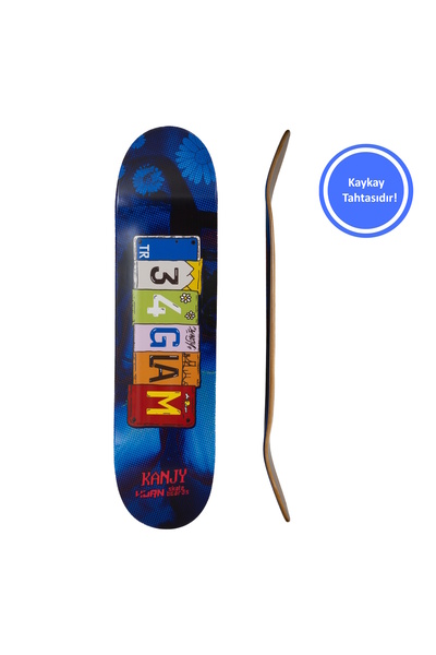 HORN X Kanjy 8.5 34Glam Deck Profesyonel Kaykay Tahtası