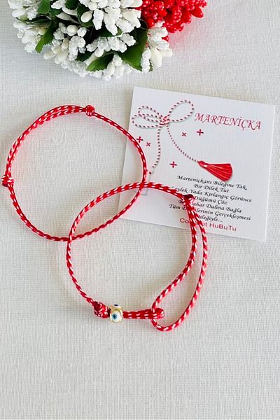 Concept HuBuTU GIFT 2-Piece LUXURY MARTENICKA WISH, LUCK, LOVE, COUPLE BRACELET SET
