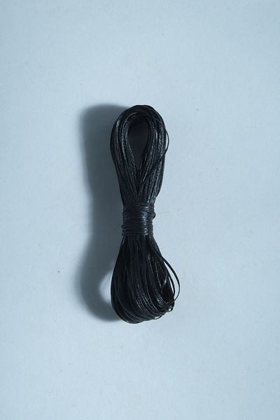 Eskişehir hobi sanat Μαύρο 20 μέτρα 0,8 mm κερωμένο σχοινί κολιέ κοσμήματα σχεδίασης κοσμήματα σχοινί βραχιόλι