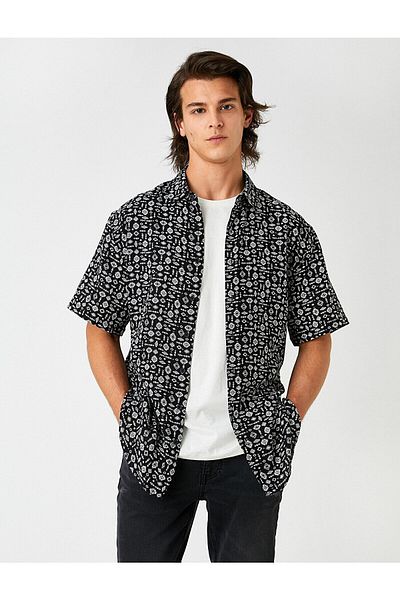 Koton Hooded Plaid Lumberjack Shirt - Pocket Detailed