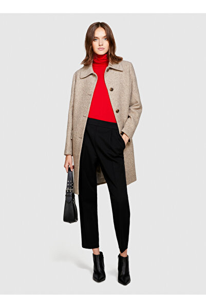 Sisley Yüksek Bel Jogger Siyah Kadın Pantolon 4ZCWLF043