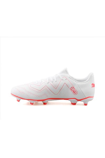 Puma Ανδρικά παπούτσια ποδοσφαίρου Future Play Fg/Ag Παπούτσια ποδοσφαίρου με γρασίδι Λευκά