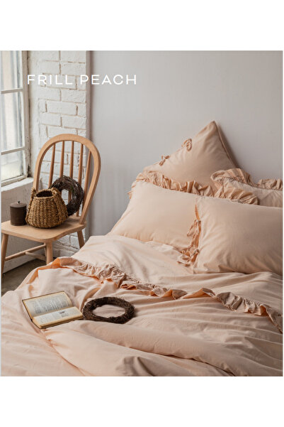 İssimo Home İSSİMO HOME FRILL PEACH YIKANMIŞ %100 PAMUK POPLİN NEVRESİM TAKIM...