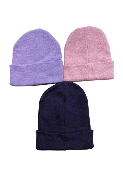 Pimody Унісекс Складний Ліла, Сухого троянди, Синій 3-х частинний комплект шапок