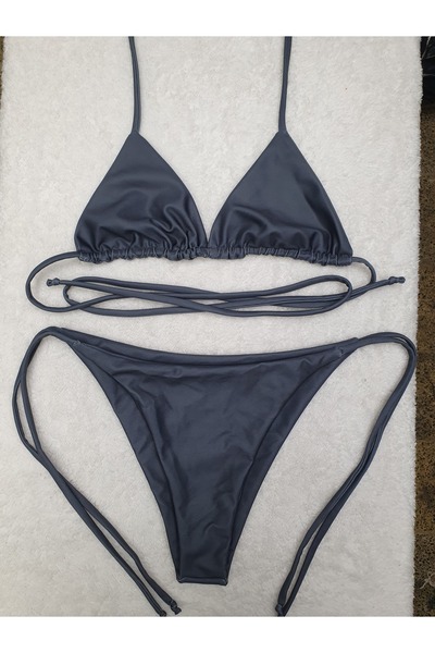 Meot Renkli Brezılya Kesim Üçgen Bikini