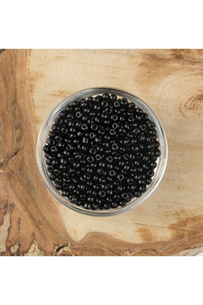 Prestij Boncuk خرزة رملية سوداء 4 مم 50 جرام