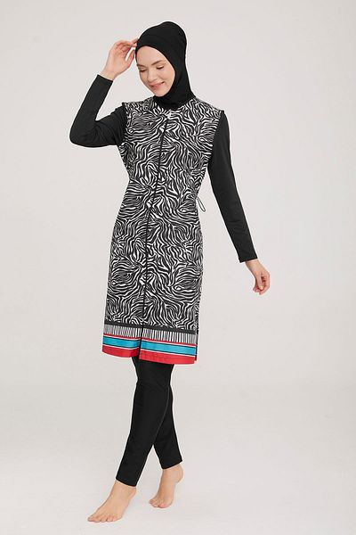 Remsa Mayo Fully Covered Hijab Swimsuit Andela 2235 Black Remsa Swimsuit