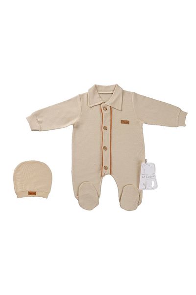 Puro Cotone Baby Rompers Cream