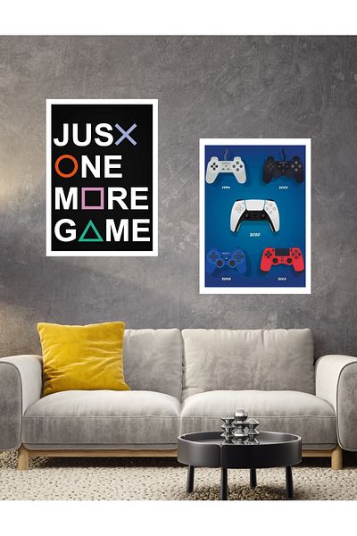 NT Handmade White Frame Look Just One More Decor de perete Salon Living Pat Copii Pictură pentru camera de joacă