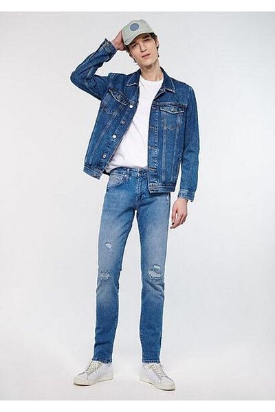 Mavi ΜΠΛΕ ΑΝΔΡΙΚΟ JAKE Mid Ripped Street 0042283796