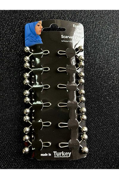 Kent Pazarı Scarf Shawl Clip 12 Pieces