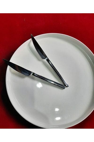 asc.home 12 pcs 18.10 breakfast- dessert knife 20 cm