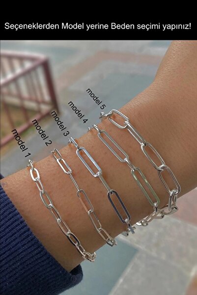 Erer Gümüş Gümüş zincir model bileklikler uc55e2s3
