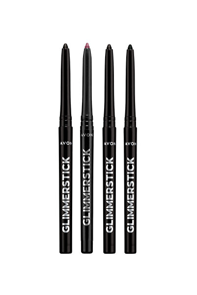 AVON مجموعة أقلام تحديد العيون مع مصعد Blackest Black، Brown Black، Bold Amet...