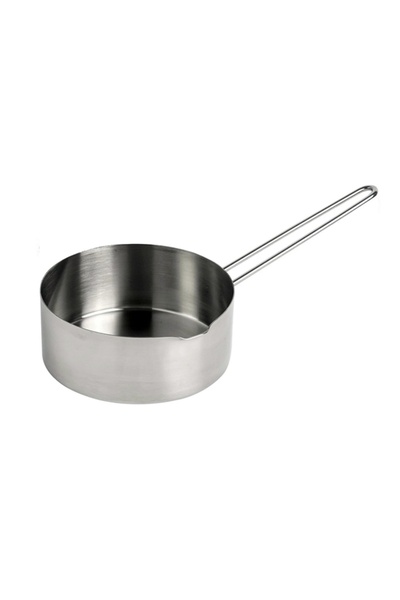 BİODATA 1500ml Sütlük Sos Tavası 16cm 430 Paslanmaz Çelik Yumurta Haşlama Yan...