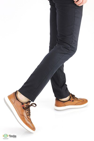 MARCOMEN Men's Genuine Leather Casual Sports Style Orthopedic Shoes