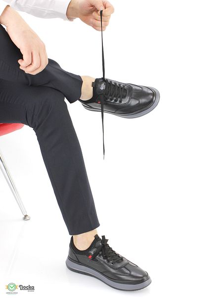 MARCOMEN Men's Genuine Leather Casual Sports Style Orthopedic Shoes