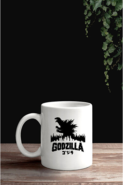 Darkia كوب بورسلين مطبوع على الوجهين بتصميم فيلم Godzilla