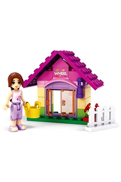 MJ TOYS Fashion Girls Güzel Evim 44 Parça Yapı Oyuncak Seti