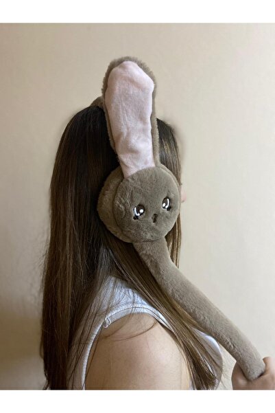 sema aksesuar Hareketli Oynar Kulaklı Kışlık Peluş Tavşan Kulaklık