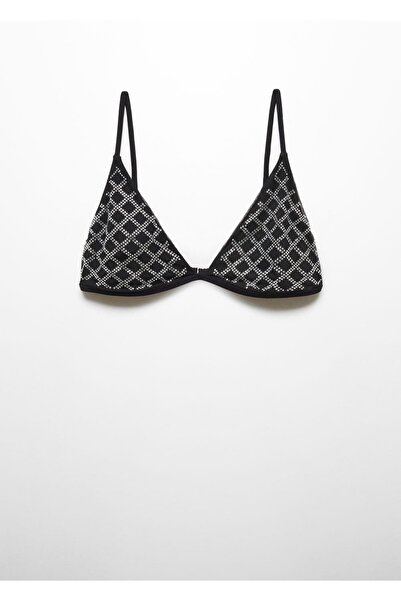 MANGO Woman Strass taşlı sütyen