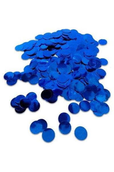 ikm balon Şeffaf Balon Içi Yuvarlak Şeklinde Pul Mavi Renkli Balon Konfetisi