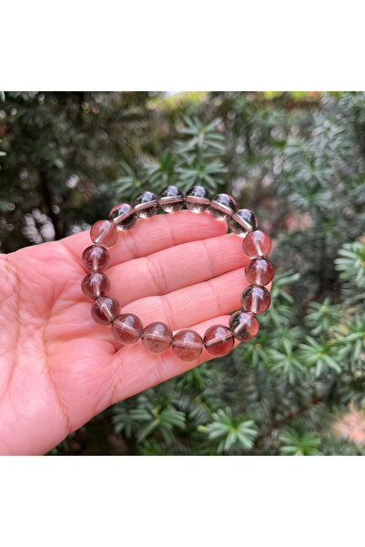 Gepstone سوار كوارتز طبيعي دخاني 10 ملم