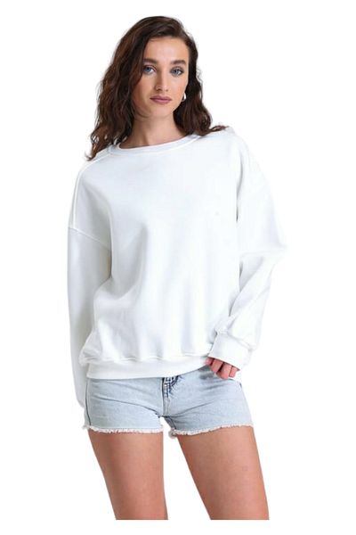 GGMM O Neck Sports Wide Fit Sweat 75cm Τρεις Σκέλη Παχύ