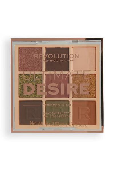 Revolution Ultimate Desire - Striped Khaki Eyeshadow Palette