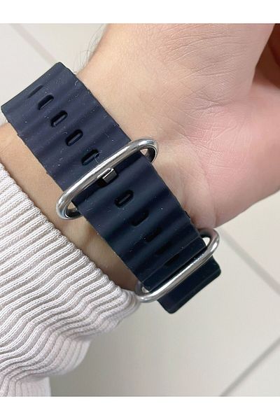 LOOQ Unisex Silicone Cord Wristwatch with Digital Keys