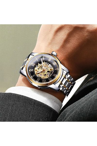 Forsining Original Mechanical Men's Wristwatch Steel Case Strap