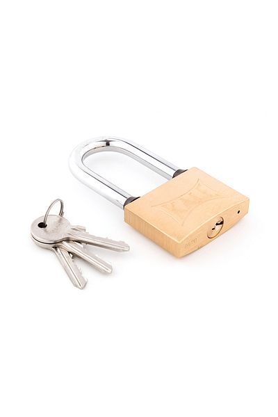 Kale Kilit Kale Steel Long Hook Padlock - Yellow - 50mm