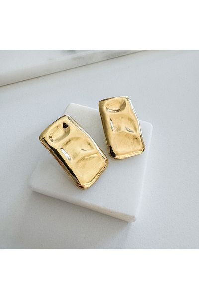 CHARMLUCKY Steel plate earrings