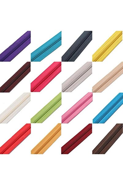 SELÇUK SÖNMEZ 10 Metre Mavi? Renk Metreli?k Fermuar 20 Adet Ni?kel Başlik