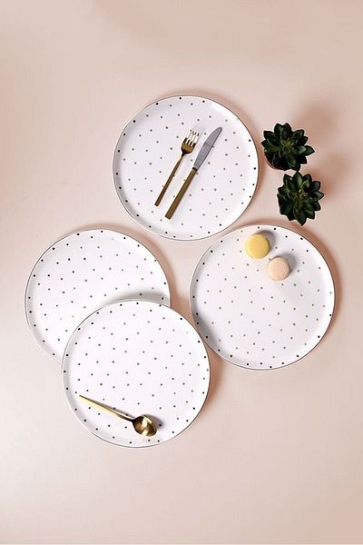 Porland Forest Serving and Cake Plate 8 Pieces for 4 Persons