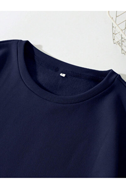 MAGORS STIL-X ВЕЛОСИПЕДНИЙ КОМИР З БАВОВНИ, СИНІЙ КОЛІР, НАДРУК «LOS ANGELES», ОVERSIZE СВІТШОТ