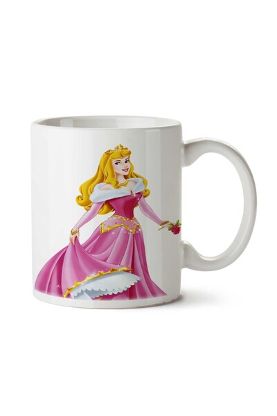 ART HEDİYE كوب مطبوع على الجانبين من Sleeping-Beauty-PNG-Clipart