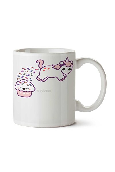 ART HEDİYE كوب مطبوع على الجانبين من Sprinkle Poo Poop