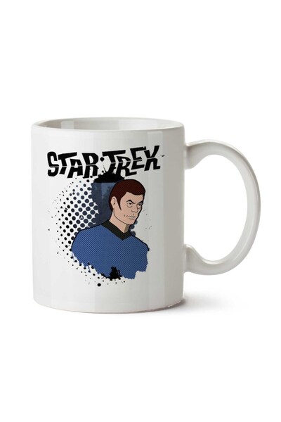 ART HEDİYE كوب مطبوع على الجانبين من Star Trek Animated Grunge Dr. Leonard McCoy