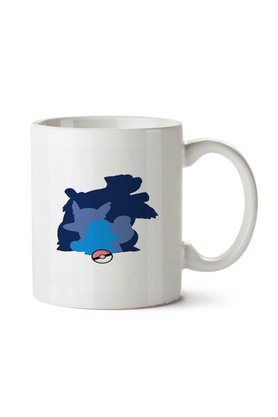 ART HEDİYE كوب مطبوع على الجانبين من Squirtle Evolution