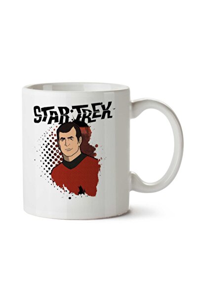 ART HEDİYE كوب مطبوع على الجانبين من Star Trek Animated Grunge Scotty
