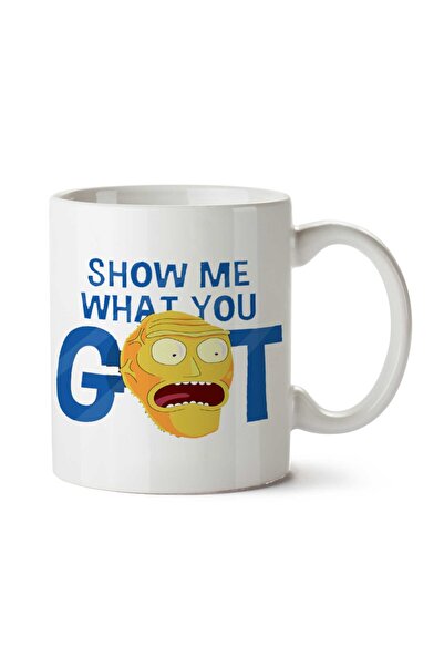 ART HEDİYE كوب مطبوع عليه وجهين من Show Me What You Gottttttt