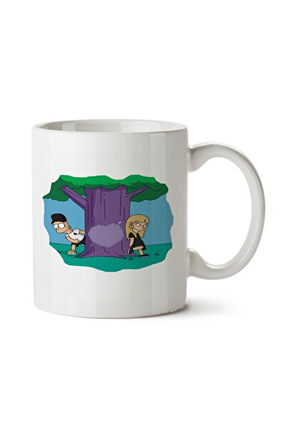 ART HEDİYE كوب سيمبسون لوف مطبوع على الجانبين