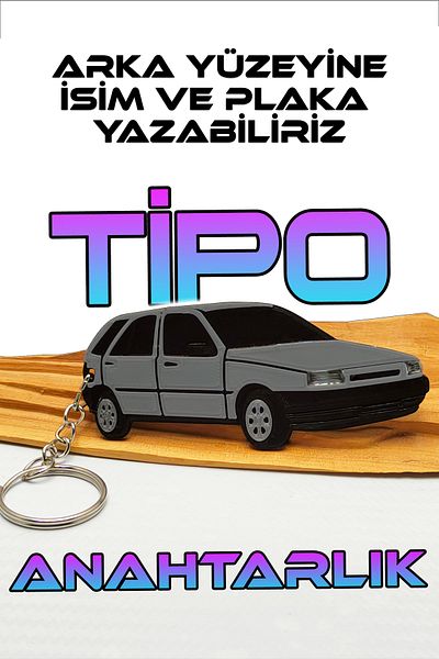 BİRRDESİGN TYPE MODEL CAR KEYCHAIN