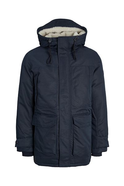 Jack & Jones Jacke CLIP Kapuze oder gefütterter Parka, gepolsterter Reißverschluss und Taschen