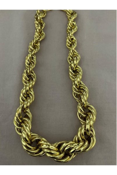 bijutericim Thick Twist Vintage Necklace