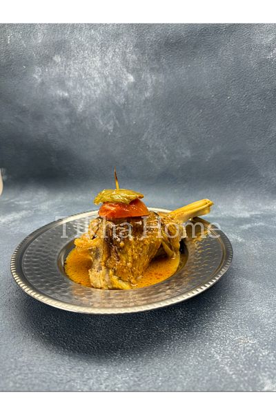 TİKHA HOME Stainless Steel Forged Patterned DUTTER DISH SET OF 3 23CM